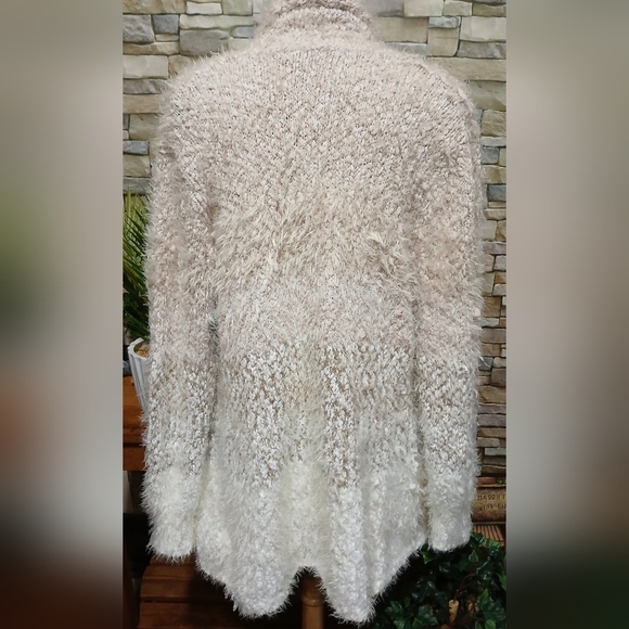 Cupio Ombre Eyelash Open Front Cardigan XL Cozy - Picture 3 of 5